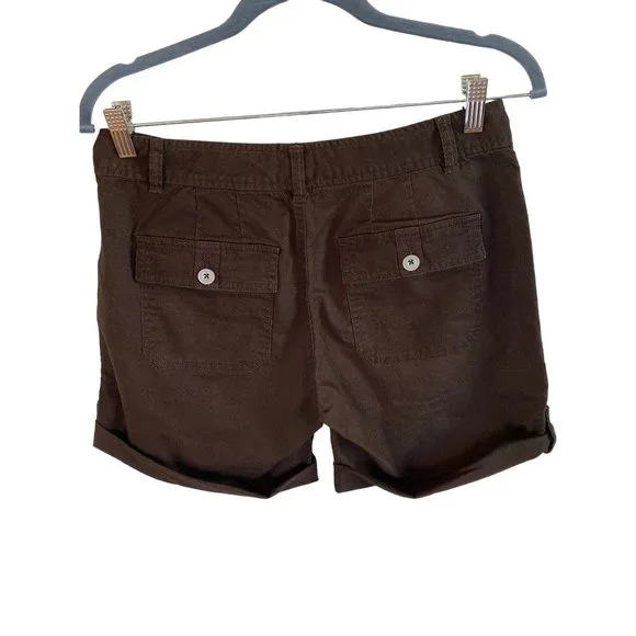 Sundance Size 6 Brown Everyday Explorer Shorts Cotton Stretch 31x 8.5"/6"cuff - Picture 3 of 16